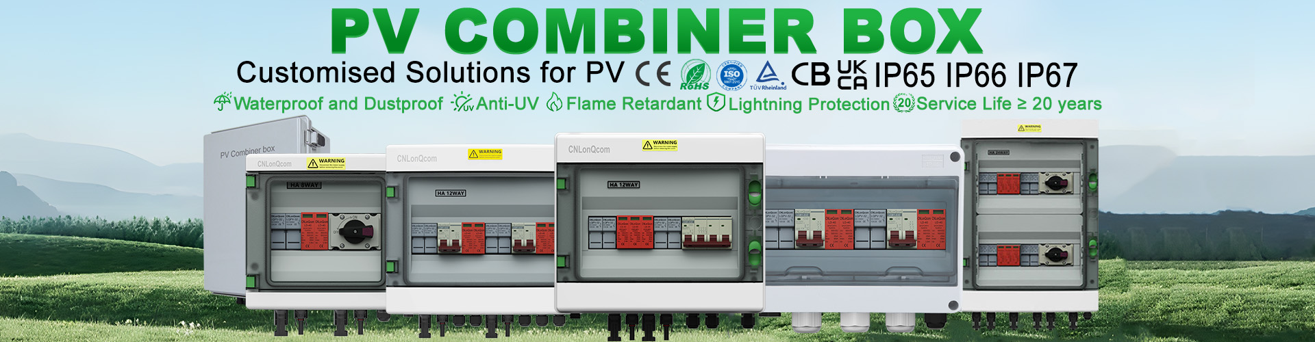 PV Combiner Box 1 இல் 1 DC500V